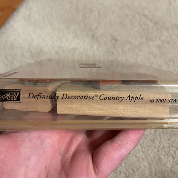 Stampin’ Up! Definitely Decorative 2001 Country Apple Rubber Stamp Stamping - Picture 4 of 7